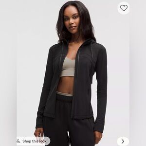 Lululemon Define Hooded Jacket Nulu, Black Sz 8